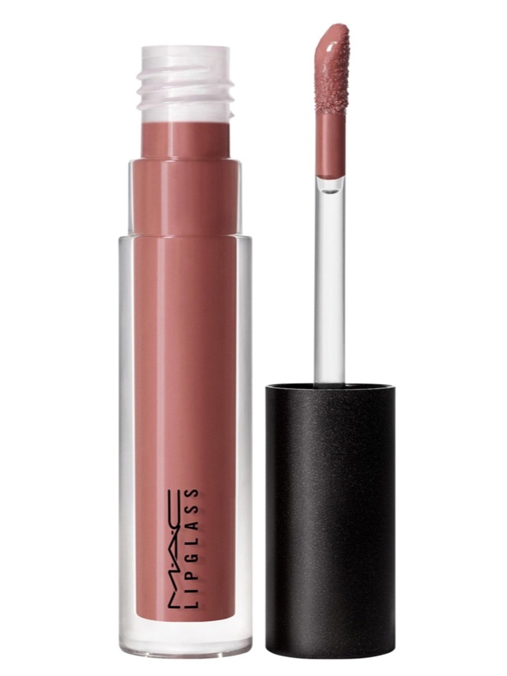 MAC Cosmetics Lipglass Lip Gloss — Bittersweet Me (creamy grey brown)